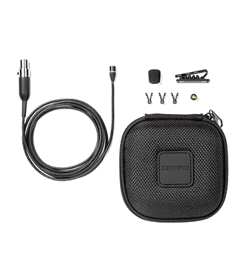 SHURE MX 150B/C-TQG кардиоидный петличный микрофон черного цвета с кабелем 1,8м, TQG коннектором ;?>