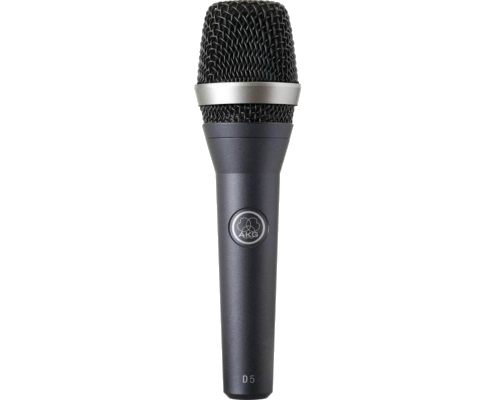 AKG D5 микрофон сценический вокальный динамический суперкардиоидный, разъём XLR, 70-20000Гц, 2,6мВ/Па	 