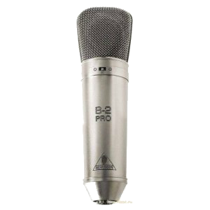 Behringer B-2 PRO конденсаторный микрофон с диафрагмой 1", 20-20000Гц, перекл. диаграмма (кардиоида/круг/восьмерка), держатель "паук", кейс 