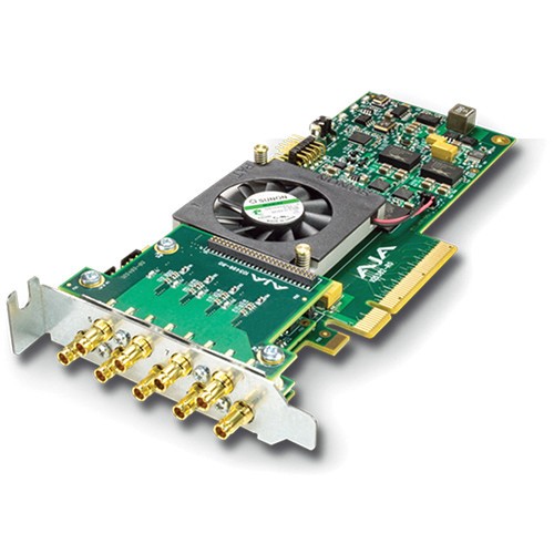 PCIe 2.0 8-Channel I/O, raster independent channels, 4K capable, short PCIe bracket, includes 9x 101999-02 cables 