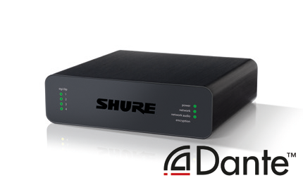 SHURE ANI4OUT-BLOCK четырехканальный Dante™ аудиоинтерфейс, 4 выхода BLOCK, Dante ;?>