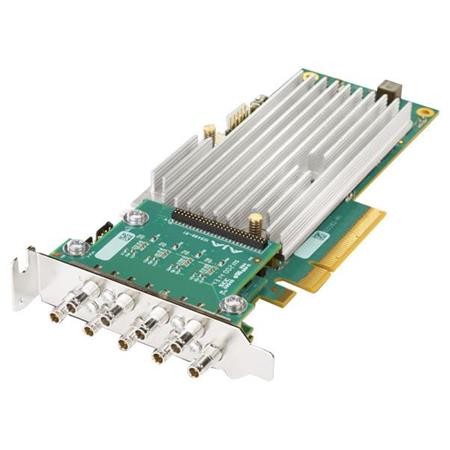 Standard height PCIe bracket and passive heat sink, includes 5x 101999-02 1.0/2.3 to BNC adapter cables 