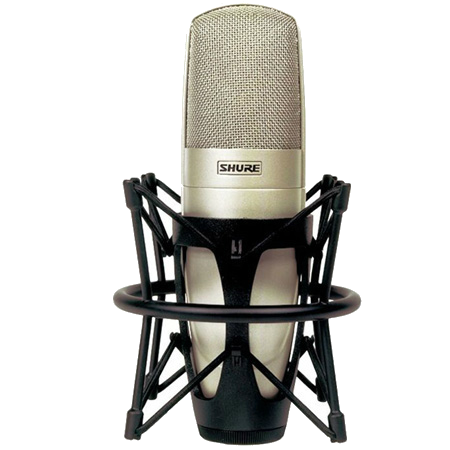 SHURE KSM44A/SL студийный конденсаторный микрофон с алюминиевым кофром и гибким креплением 